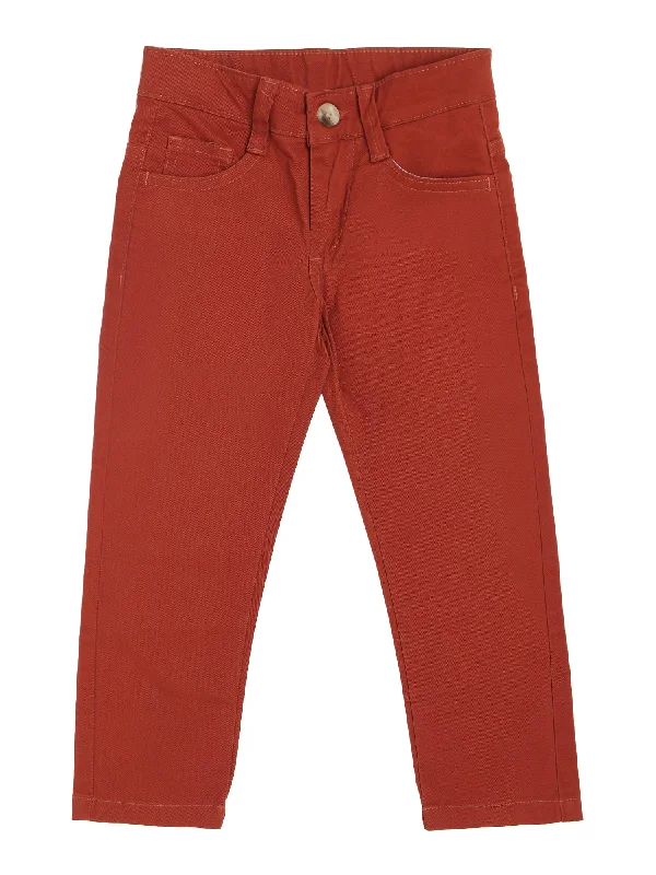 Cozy Fashion Trends Boy Rust Trouser