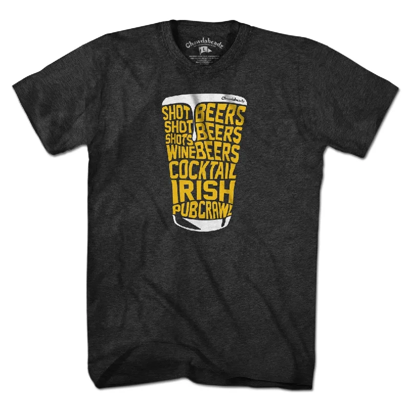 Exquisite Craftsmanship Irish Pub Crawl T-Shirt