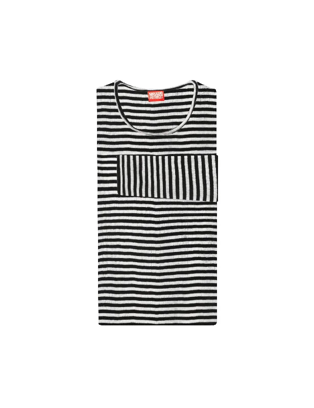 Light Layers 101 Wool, Black/Ecru Stripe