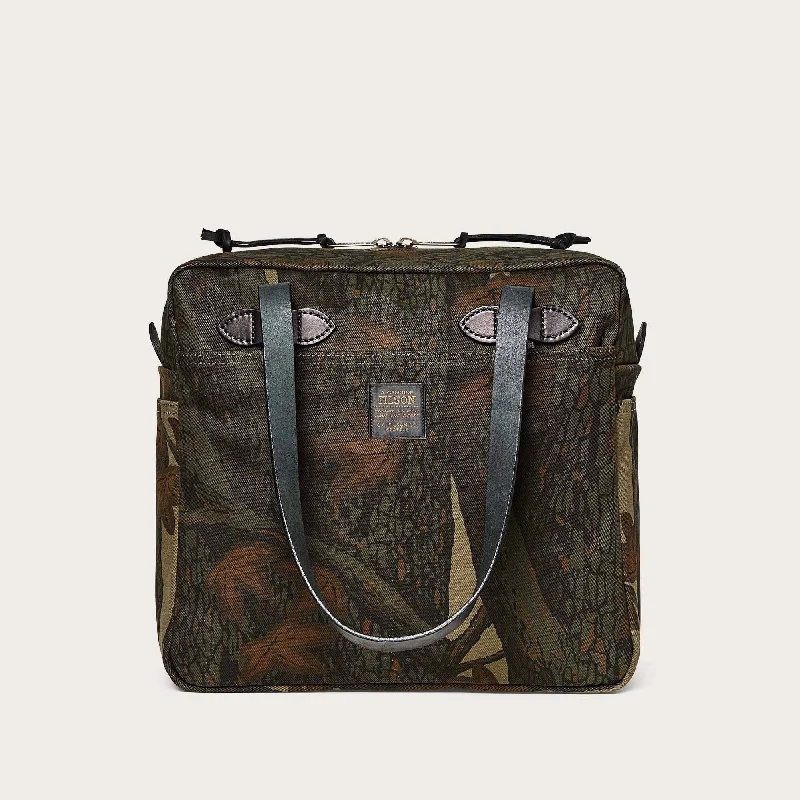 Design Must-have RUGGED TWILL TOTE BAG WITH ZIPPER