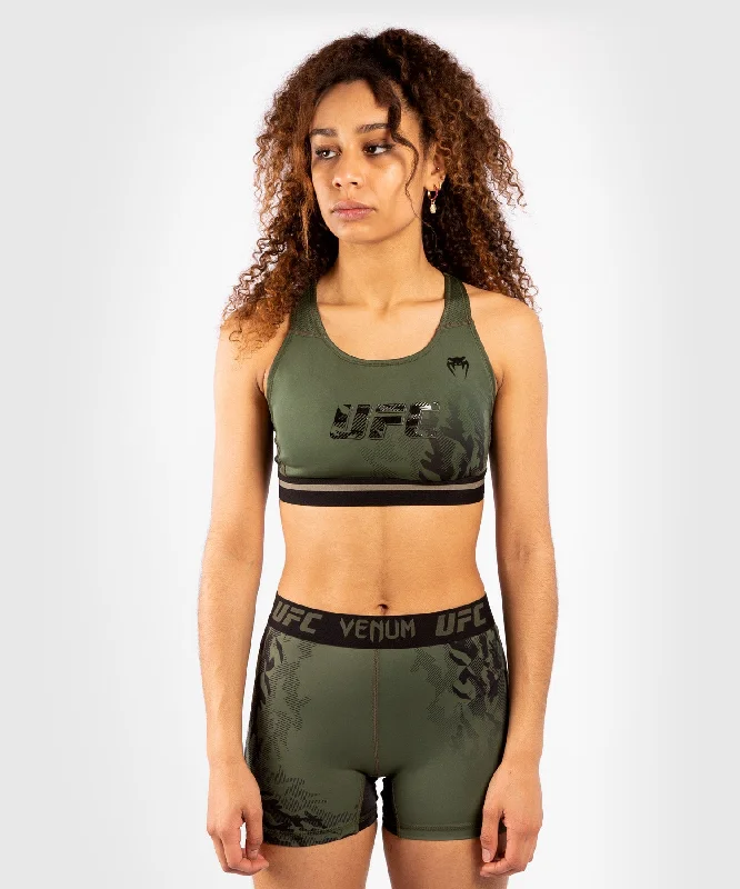 Fashionable Comfort UFC Venum Authentic Fight Week Women's Sport Bra - Khaki