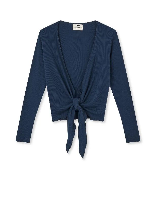 Luxury And Elegant NPS Wrap Top Solid Colour, Marine