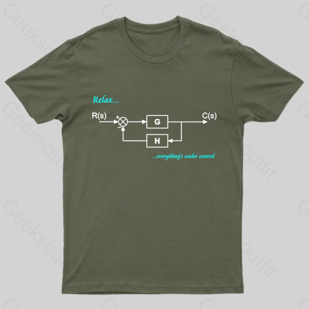 Windbreaker fashion Relax,Everything's Under Control Nerd T-Shirt