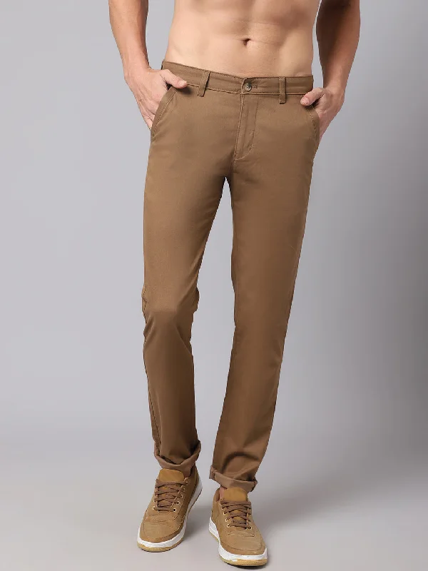 Soft Touch Mens Khaki Trouser