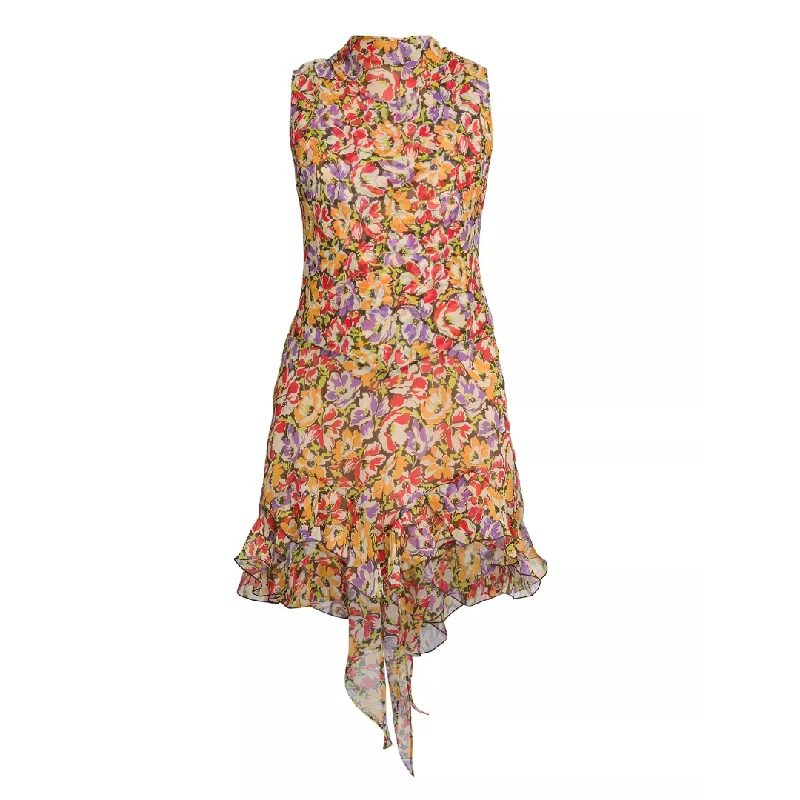 Cozy Look Ultra Floral Ruffled Dress