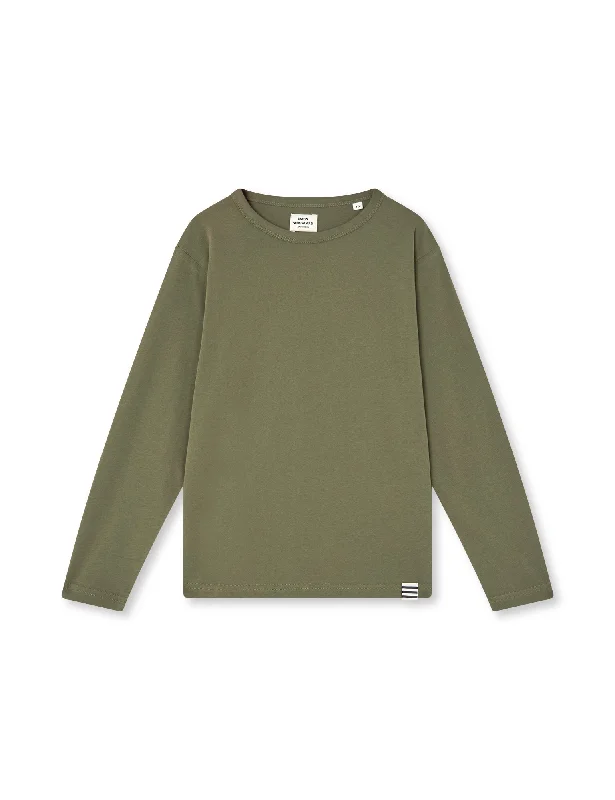 Free And Casual Organic  Thorlino L/S Tee FAV, Army