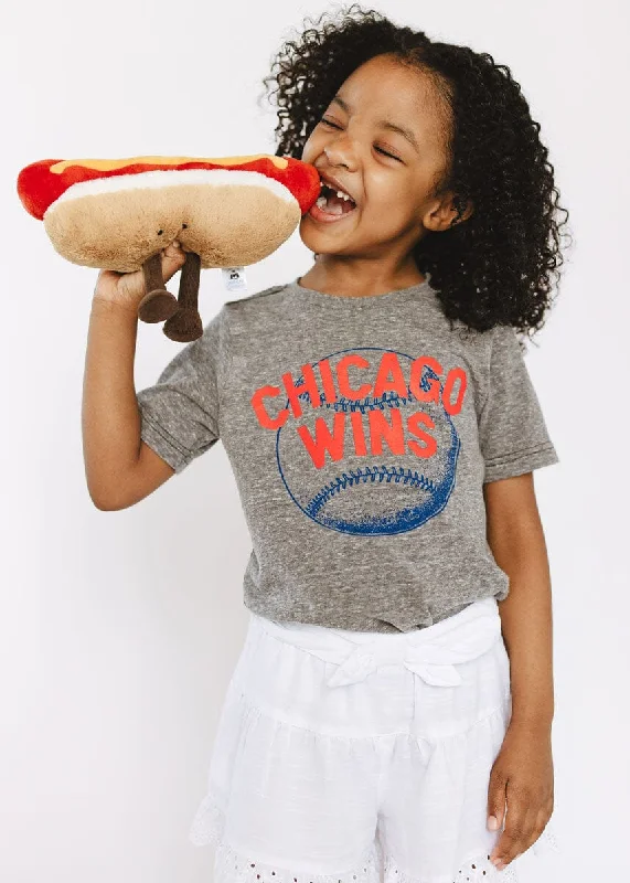 Fresh And Fashionable Chicago Wins Toddler Tee – Grey