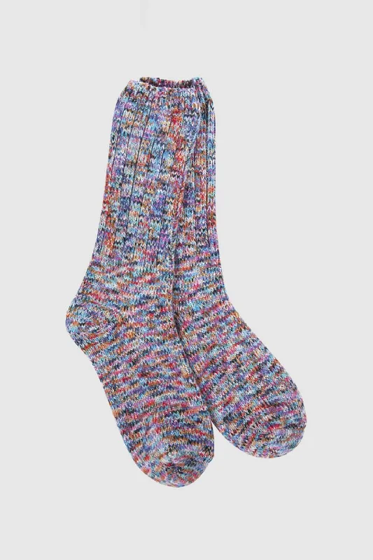Fashion Classic World's Softest Weekend Ragg Crew Socks for Women in Indigo | WRAGGCRW-75659-496
