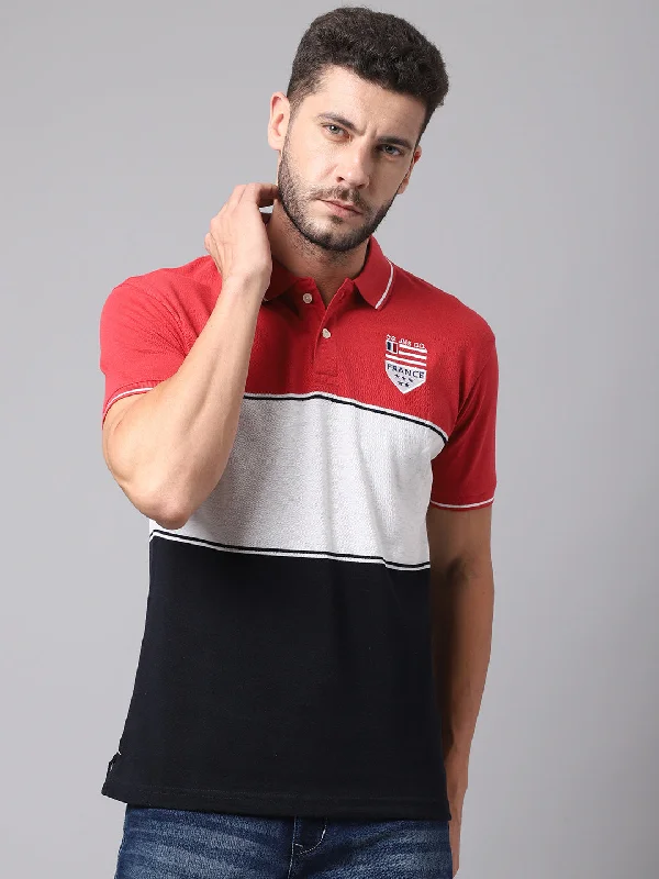 Youthful Style Men Dark Pink T-Shirt