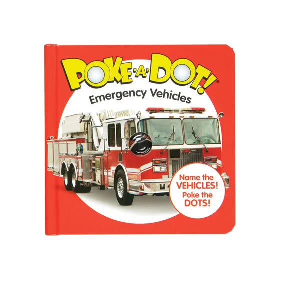Luxury Temperament Emergency Vehicles Poke-A-Dot Book