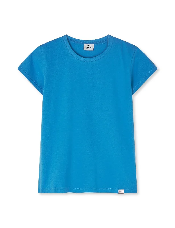 Cozy Dress Organic Jersey Tuvina Tee FAV, Mediterranian Blue