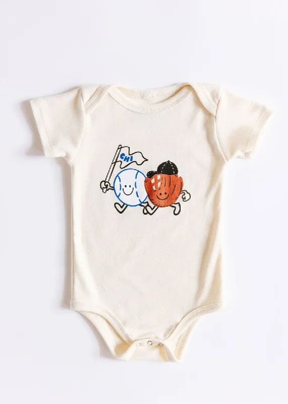Elegant Design Baseball Buddies Onesie