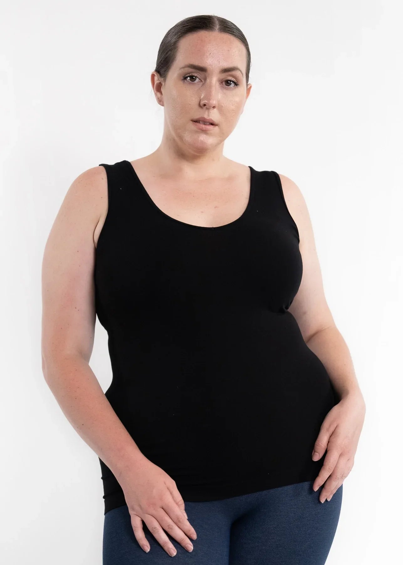 Free And Comfortable Reversible Tank Top Curvy Fit