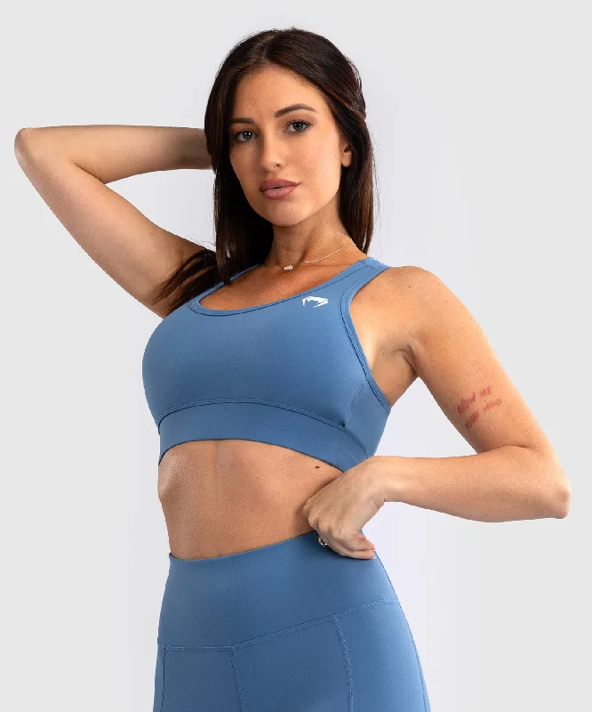 French Style Venum Essential Women's Medium Impact Sports Bra - Storm Blue