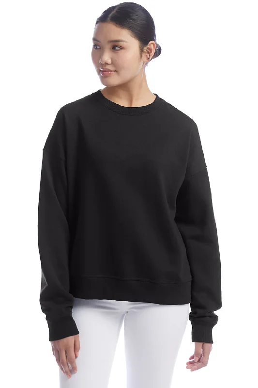 Sports Series Champion Womens PowerBlend Crewneck Sweatshirt - Black
