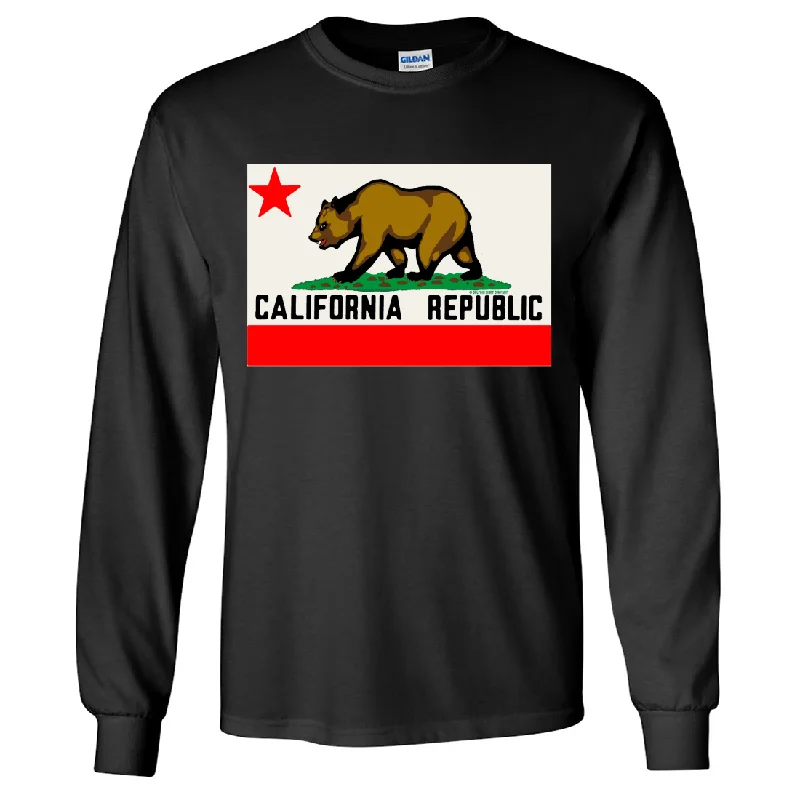 Fresh Wear California Republic Original Bear Flag Long Sleeve Shirt