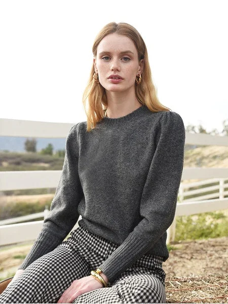 Elegant Wear Lenzy Puff Sleeve Sweater