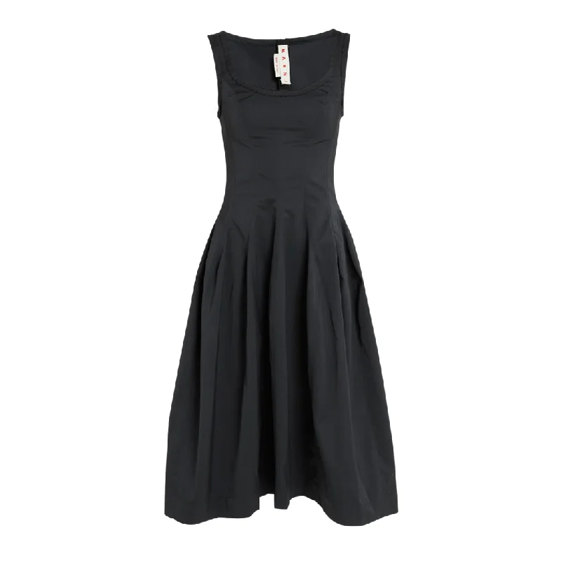 Elegant And Simple Taffeta Midi Dress