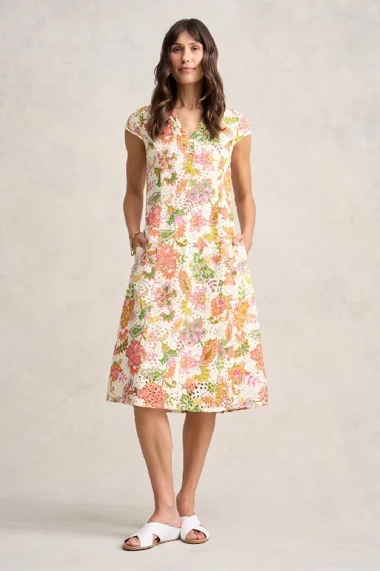 Comfortable Fitwear Broderie Printed Dress