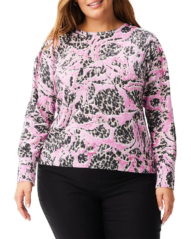 Cool Style Nic+Zoe Plus Petal Dot Femme Sleeve Sweater