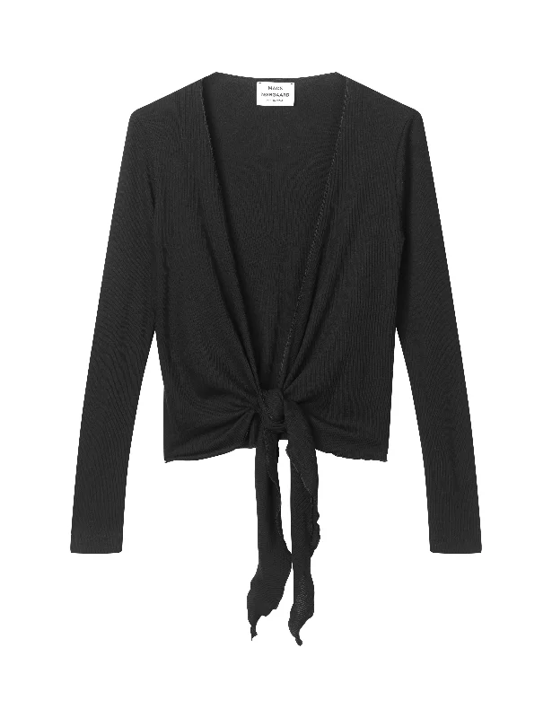 Practical Style NPS Wrap Top Solid Colour, Black