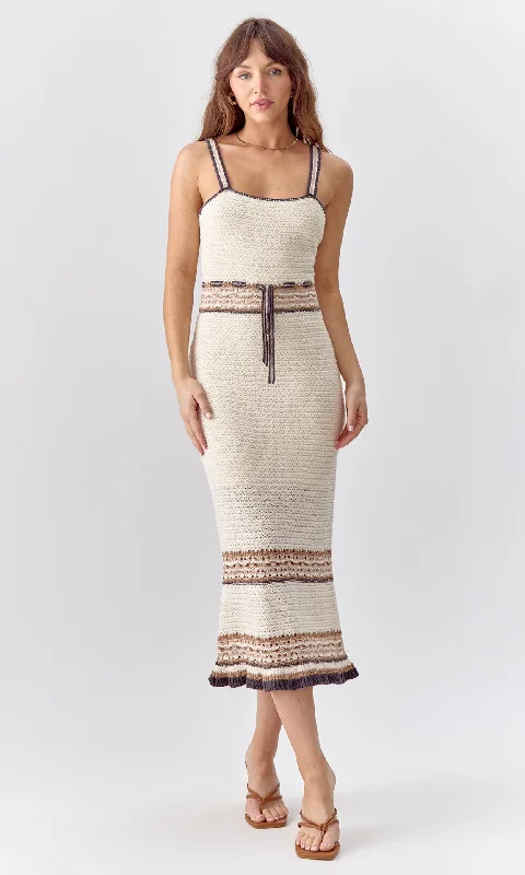 Stylish Casuals Brooklyn Crochet Midi Dress