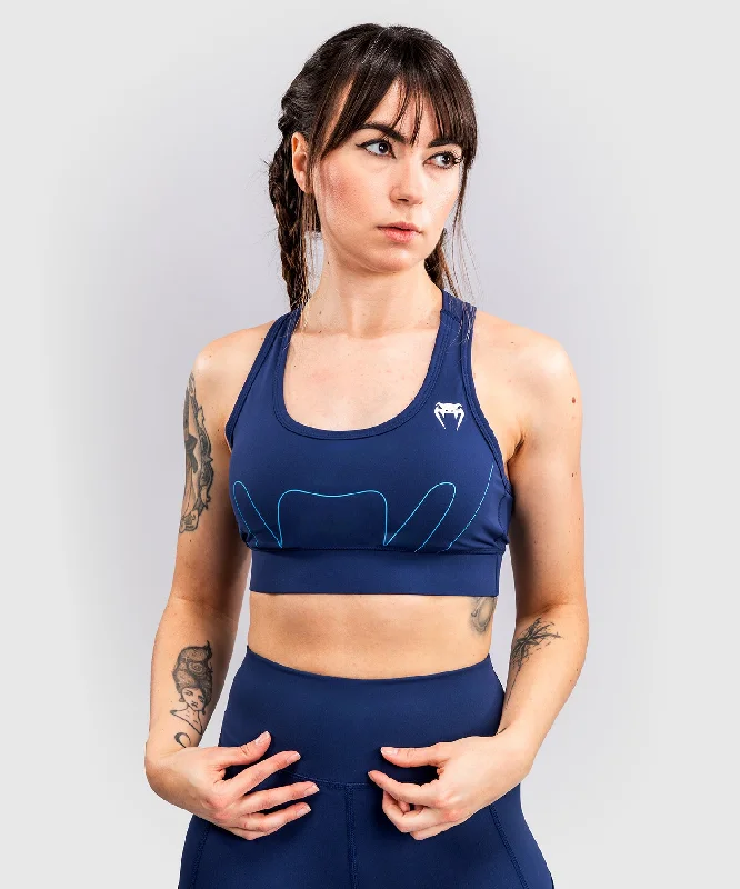 Dynamic Fashion Venum X Top Rank Original Women's Sports Bra - Navy Blue