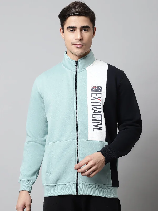Sports Series Mens Light Green Sweatshirt