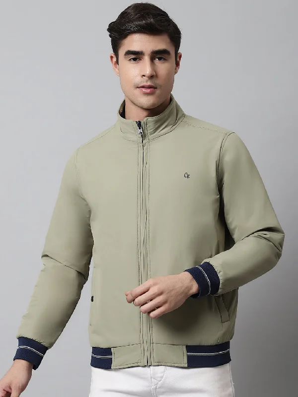 Chic Relaxation Mens Green Reversible Jacket