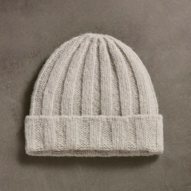 Fashion Pioneer Textured Cashmere Beanie - Mist