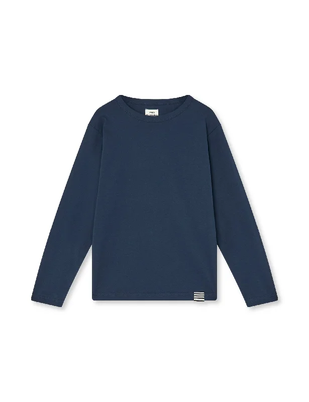 British Fashion Organic  Thorlino L/S Tee FAV,  Navy