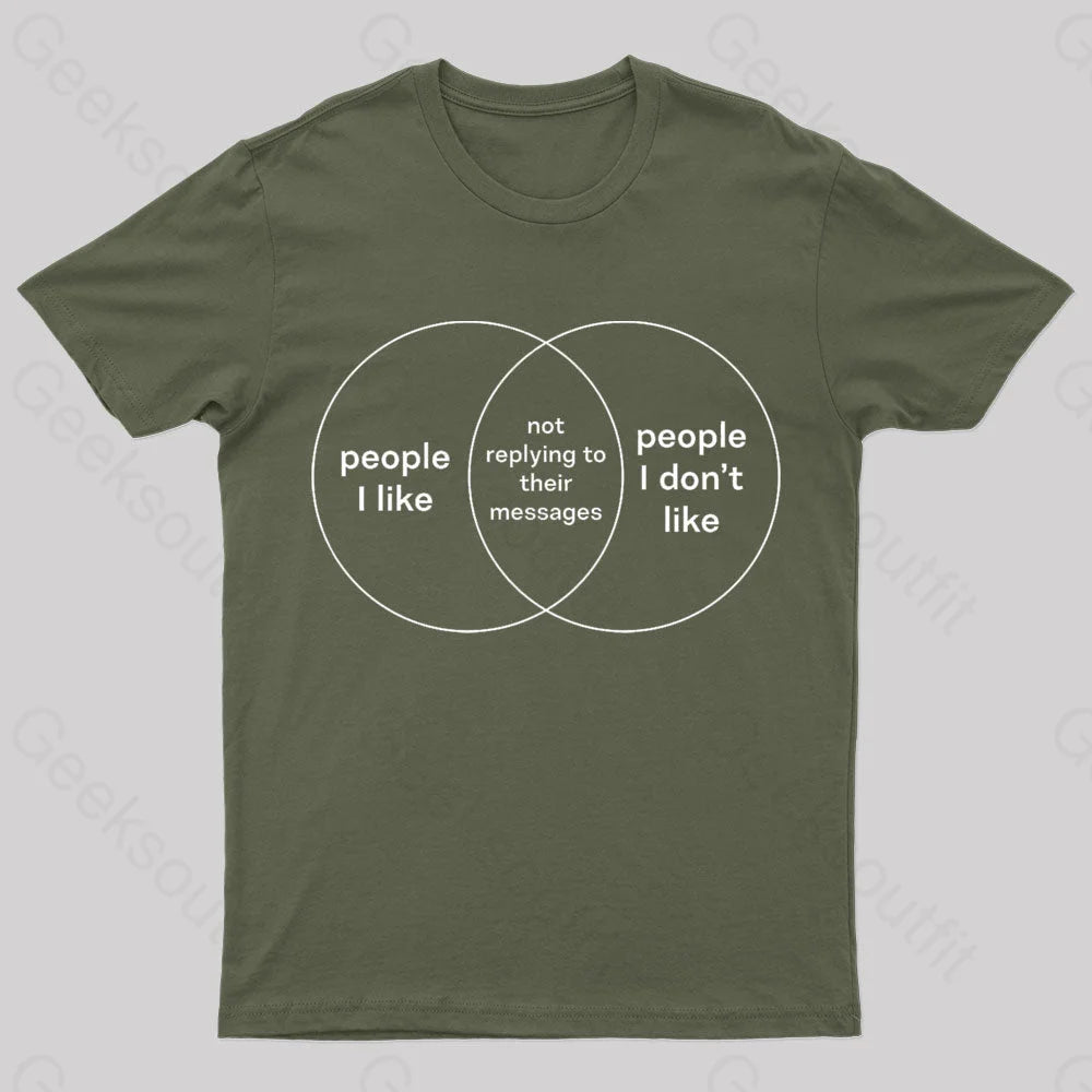 Knowledge And Elegance People I Like & People I Don't Like Nerd T-Shirt