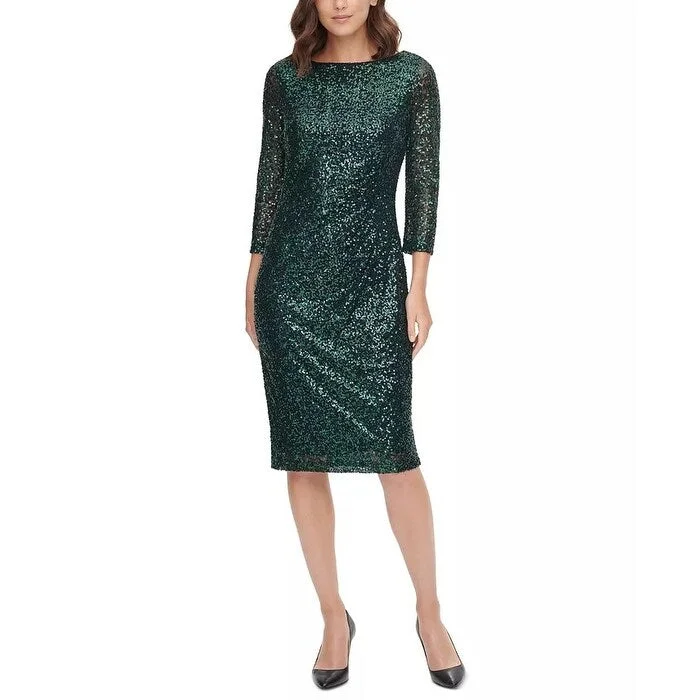 Free And Casual Jessica Howard Women's Sequined Ruched Sheath Dress Dark Red Size 16 Free And Casual Jessica Howard Women's Sequined Ruched Sheath Dress Dark Red Size 16
