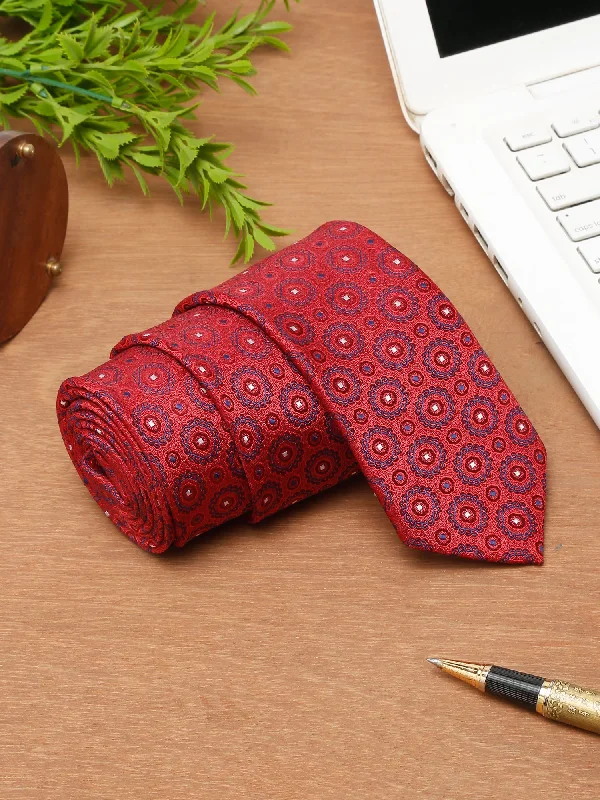Summer Selection Men's Red Fashion Broad Tie
