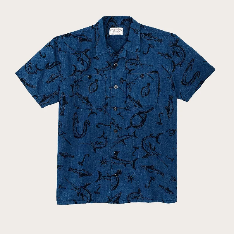Relaxed Looks RUSTIC SHORT SLEEVE CAMP SHIRT