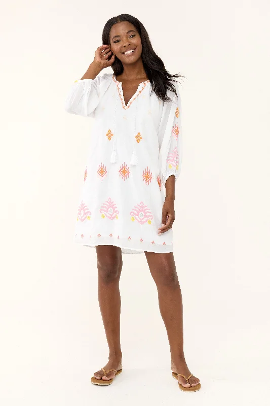 Trendy Layers Alisha Dress - White