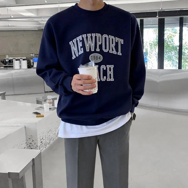 Body Design Navy Crewneck Pullover