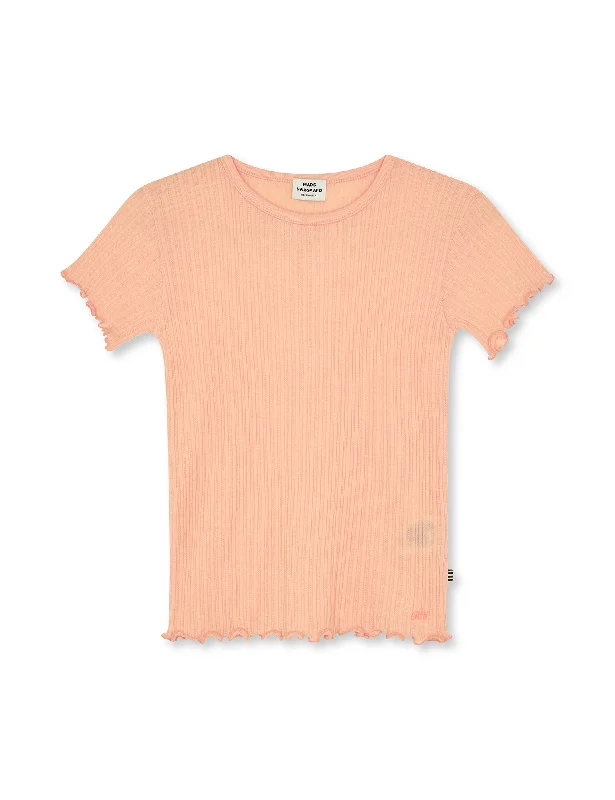 Soft Clothing Pointella Trixina Tee, Coral Melange