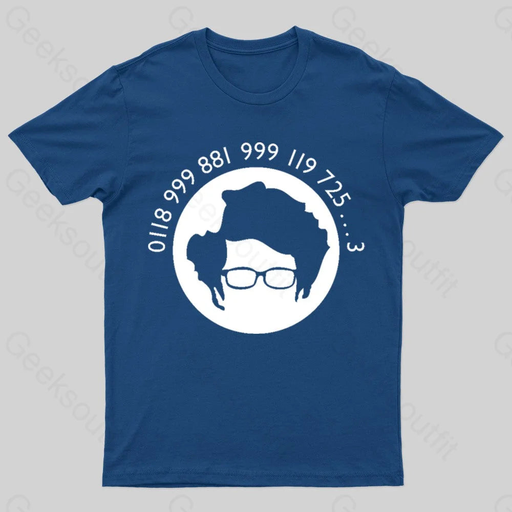 Thin Design Moss Emergency Nerd T-Shirt