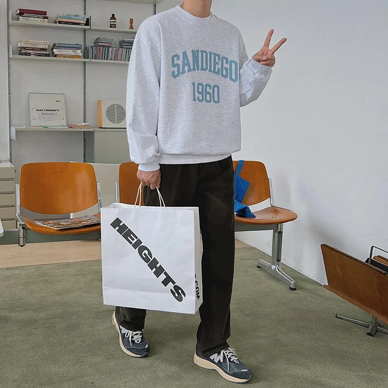 Classic Items Letter Embroidered Sweater