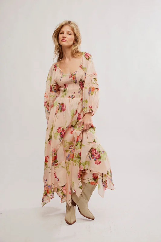 Cute Design Morning Glory Maxi