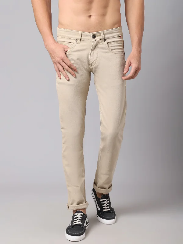 Soft Layers Mens Beige Denim