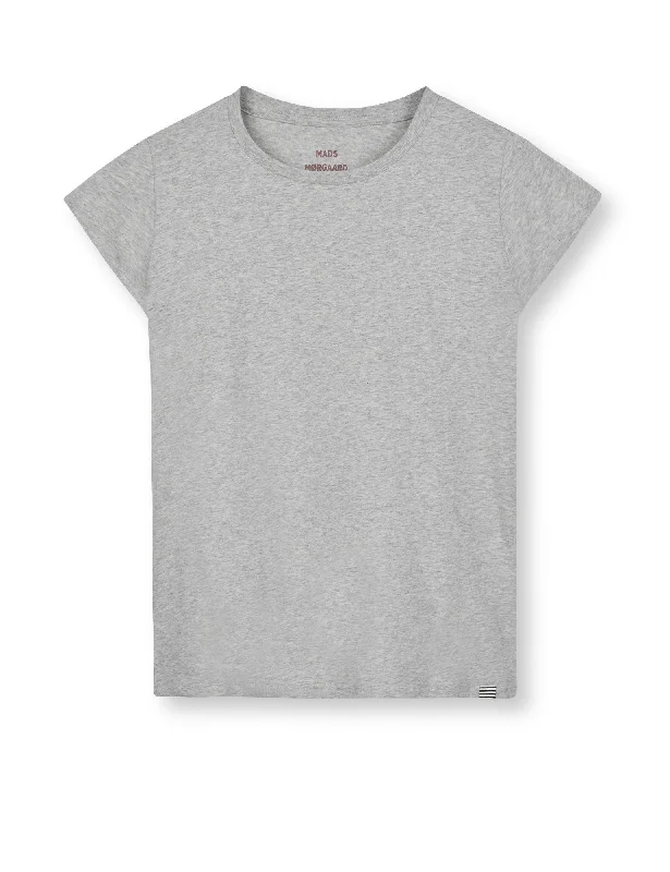 Soft Wearables Organic Jersey Teasy Tee FAV, Light Grey Melange