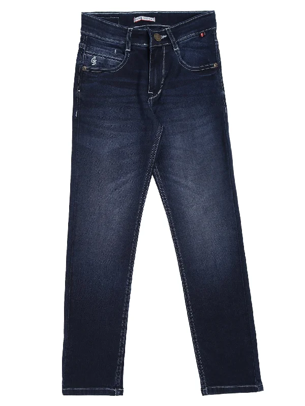 Minimal Style Boy Dirty Blue Jeans