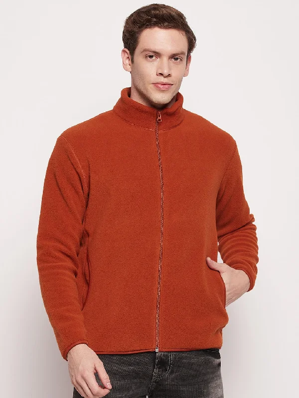 Unique Design Men Rust Sweatshirt