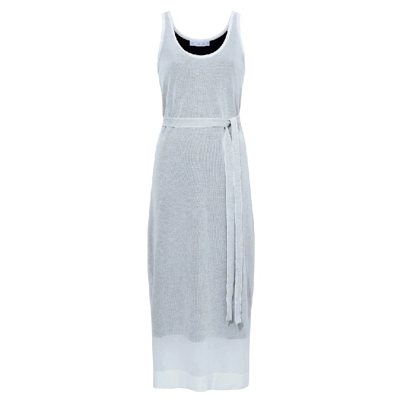 Celebrity Style Simmons Sheer Knit Dress