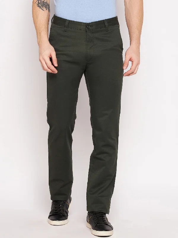 Breathable Comfort Mens Olive Trouser