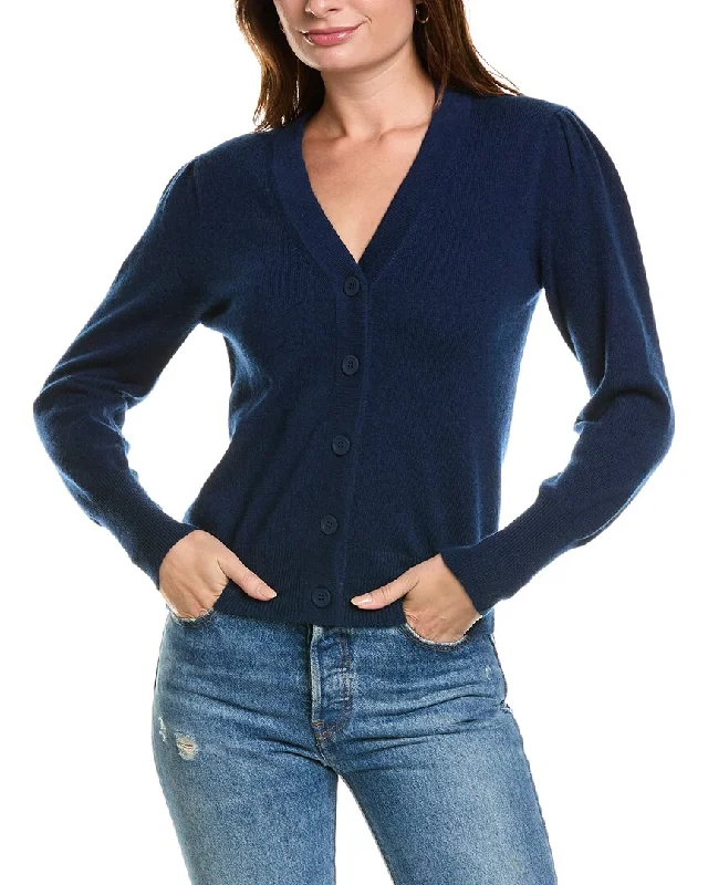 Exclusive Customization Forte Cashmere Buttoned Short Cashmere Cardigan