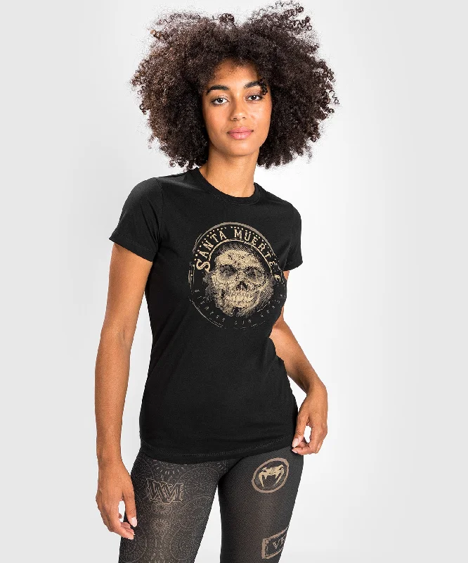 Stylish Wear T-shirt Santa Muerte Dark Side Venum Woman - Black/Brown