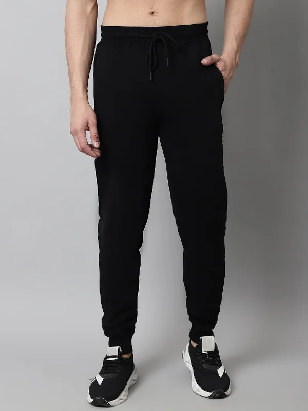 Fashion Touch Mens Black Track Pant